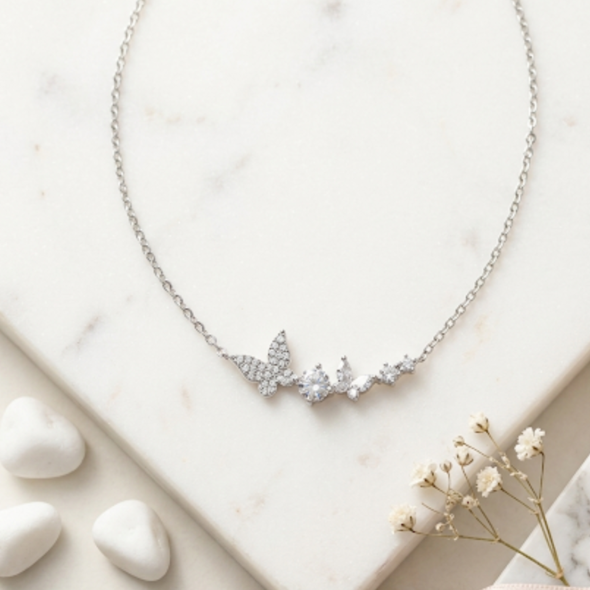 Butterflies All Around 925 Sterling Silver