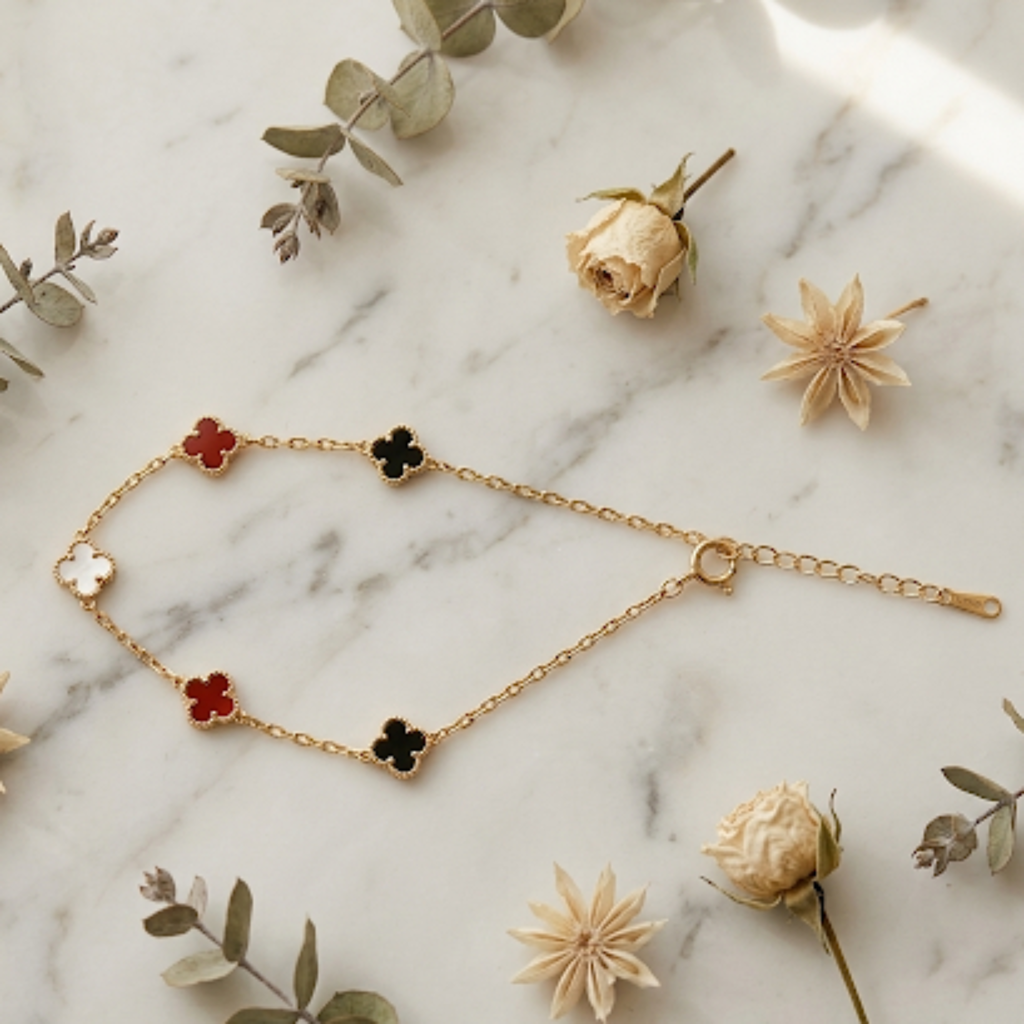 Clover Luxe Bracelate 925 Sterling Silver