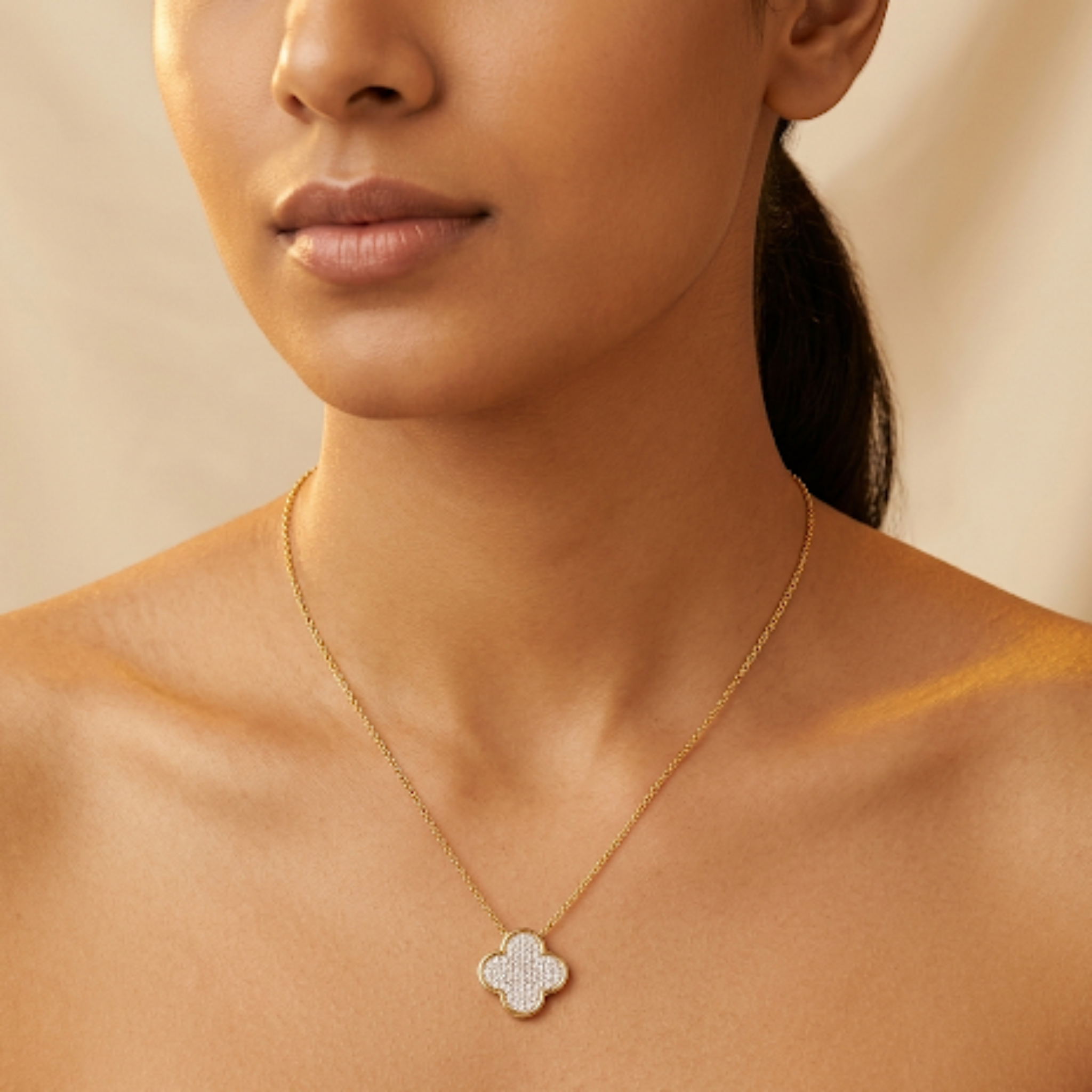 Quatrefile Clover Pendant 925 Sterling Silver