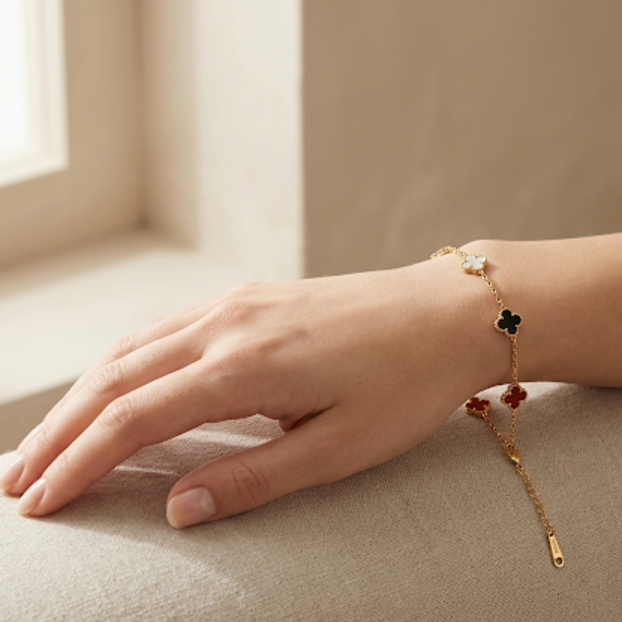 Clover Luxe Bracelate 925 Sterling Silver