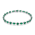 Emerald Isle tennis Bracelate 925 Sterling Silver