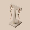 Regal Serpentine Studs 925 Sterling Silver