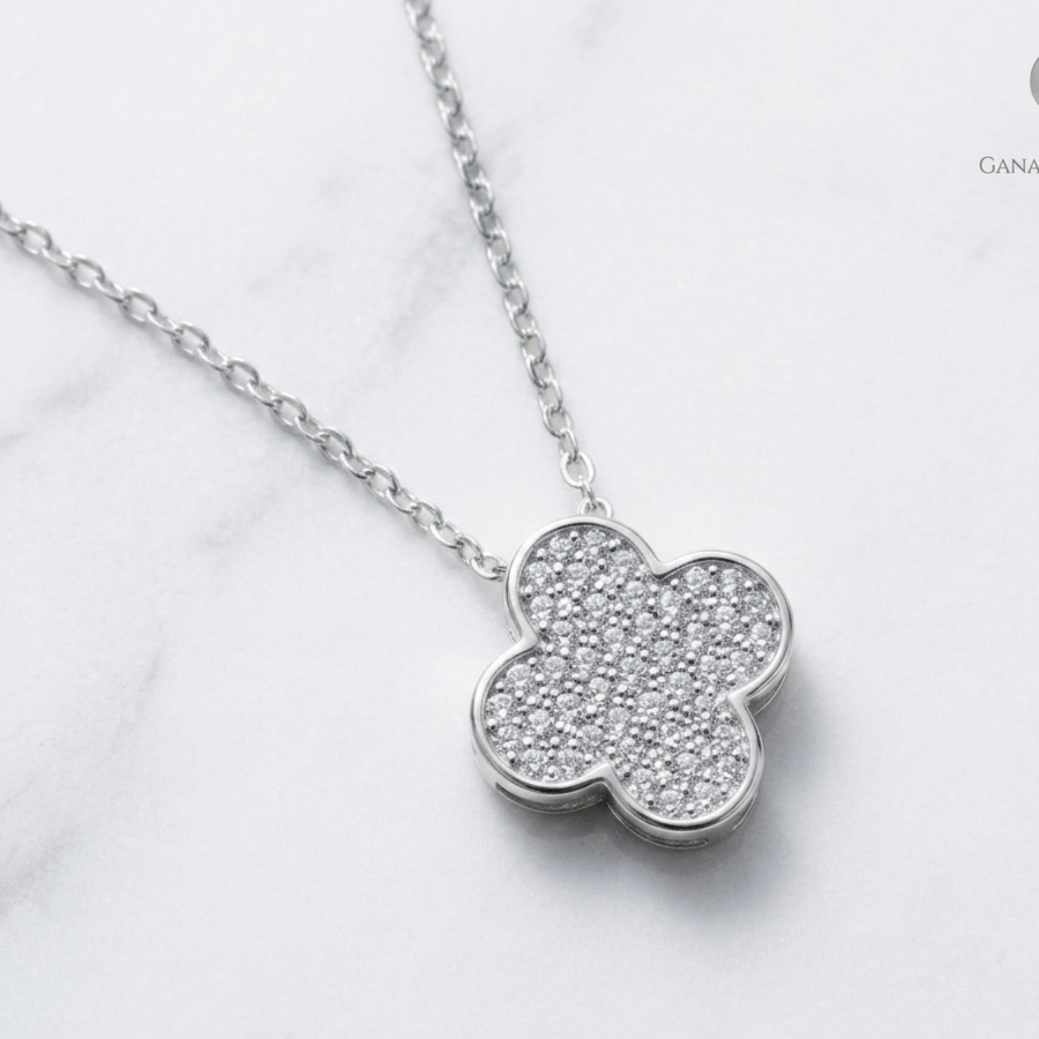 Quatrefile Clover Pendant 925 Sterling Silver