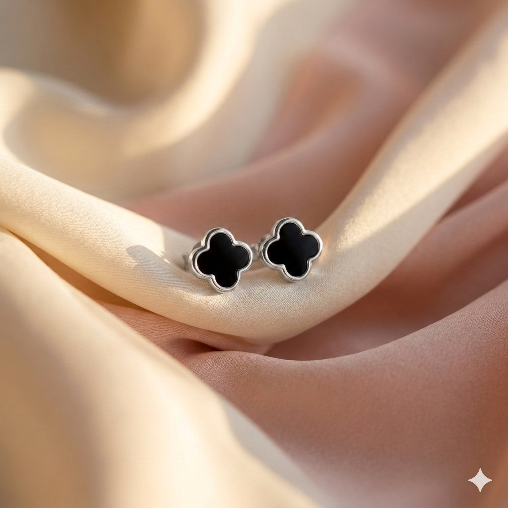 Luminous Pearl Hammered Hoops 925 Sterling Silver