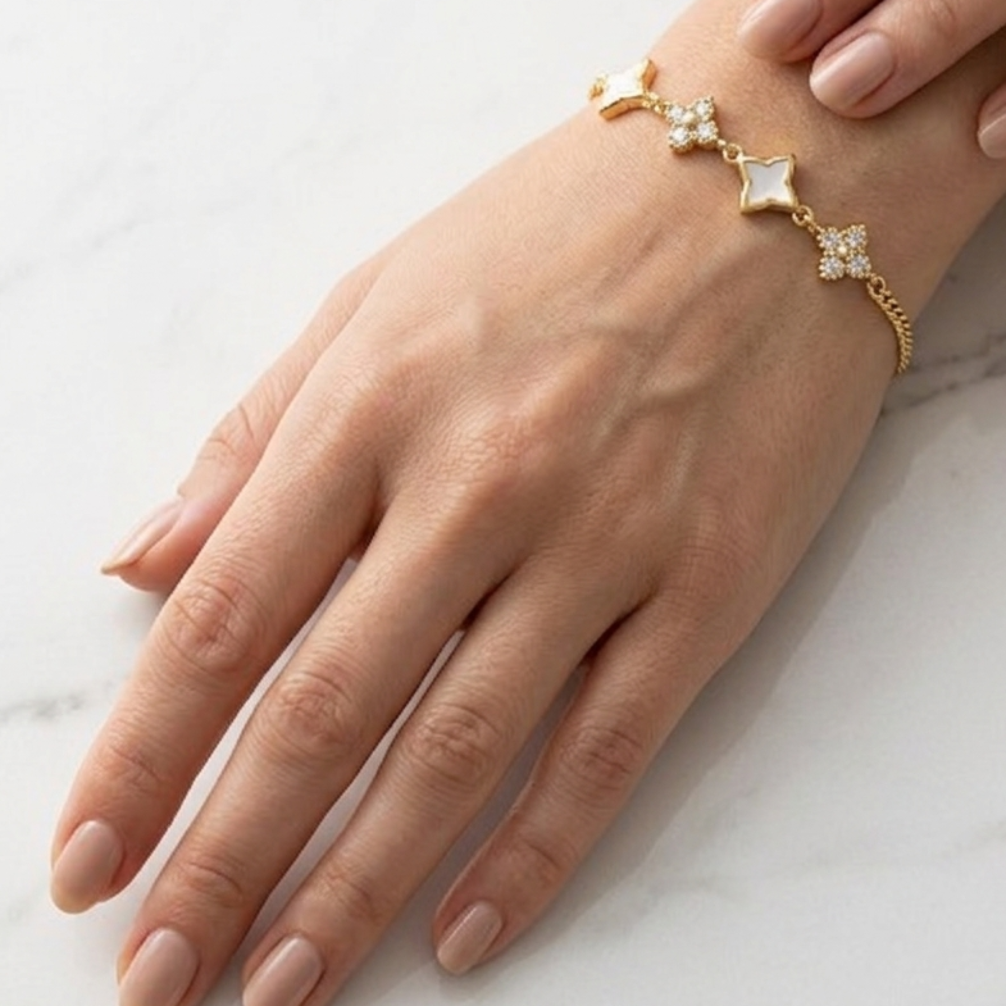 Seven Star Mother of Pearl 925 Sterling Silver