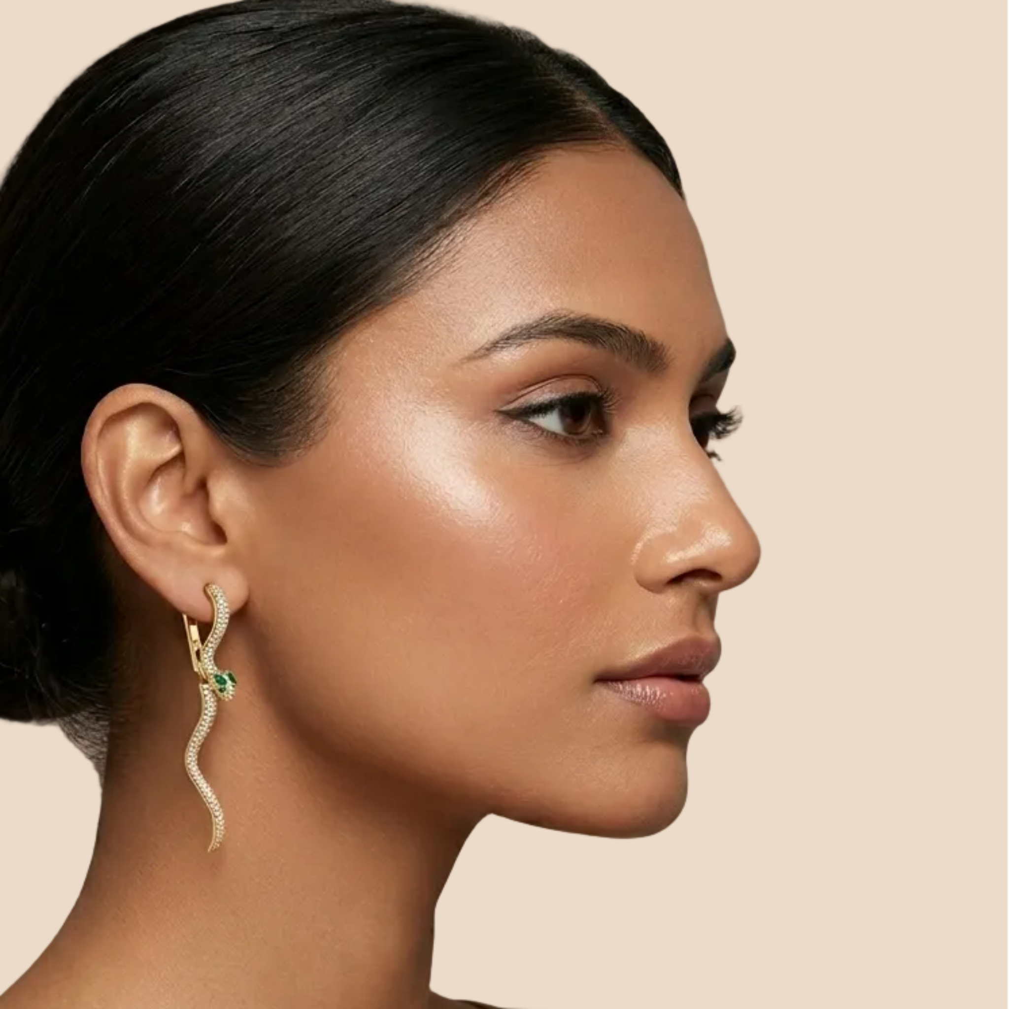 Regal Serpentine Studs 925 Sterling Silver
