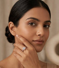 Rose Gold Vermeil Cushion Cut Halo Engagement Ring 92.5 Sterling Rings