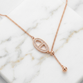 Divine Drop Lariat Necklace 92.5 Sterling Silver