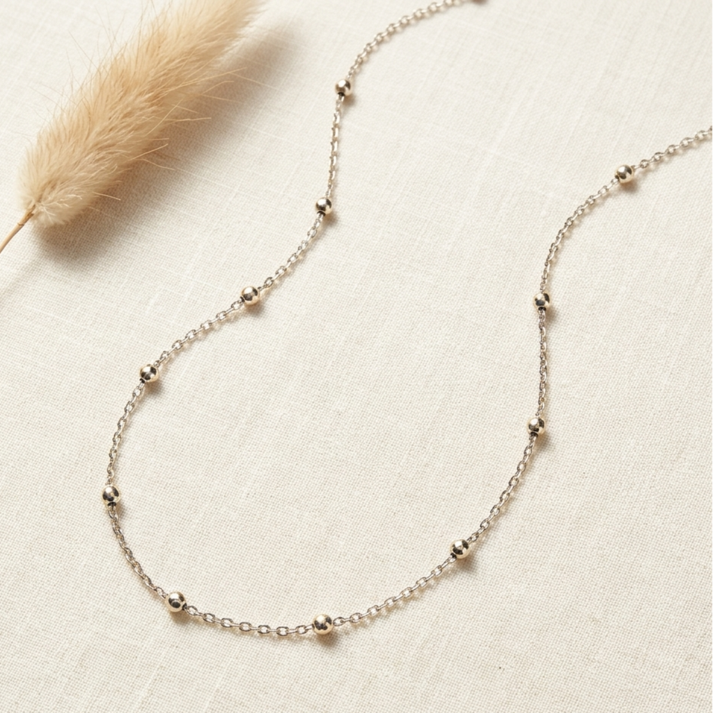 Unisex Celestial Bead Satellite Chain 92.5 Sterling Silver