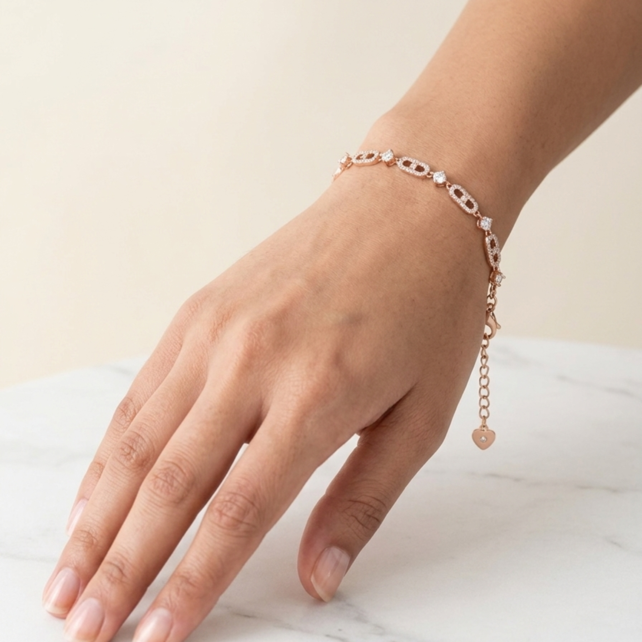 Everyday Halo Link Bracelet 92.5 Sterling Silver